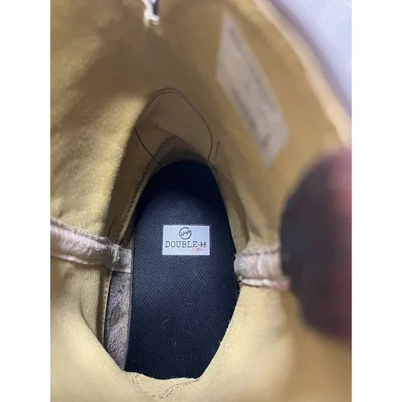 USA MADE DH4305 DOUBLE H ICE BRIAR BISON SQUARE TOE COWBOY BOOTS SZ 12 2E MENS - Picture 10 of 11